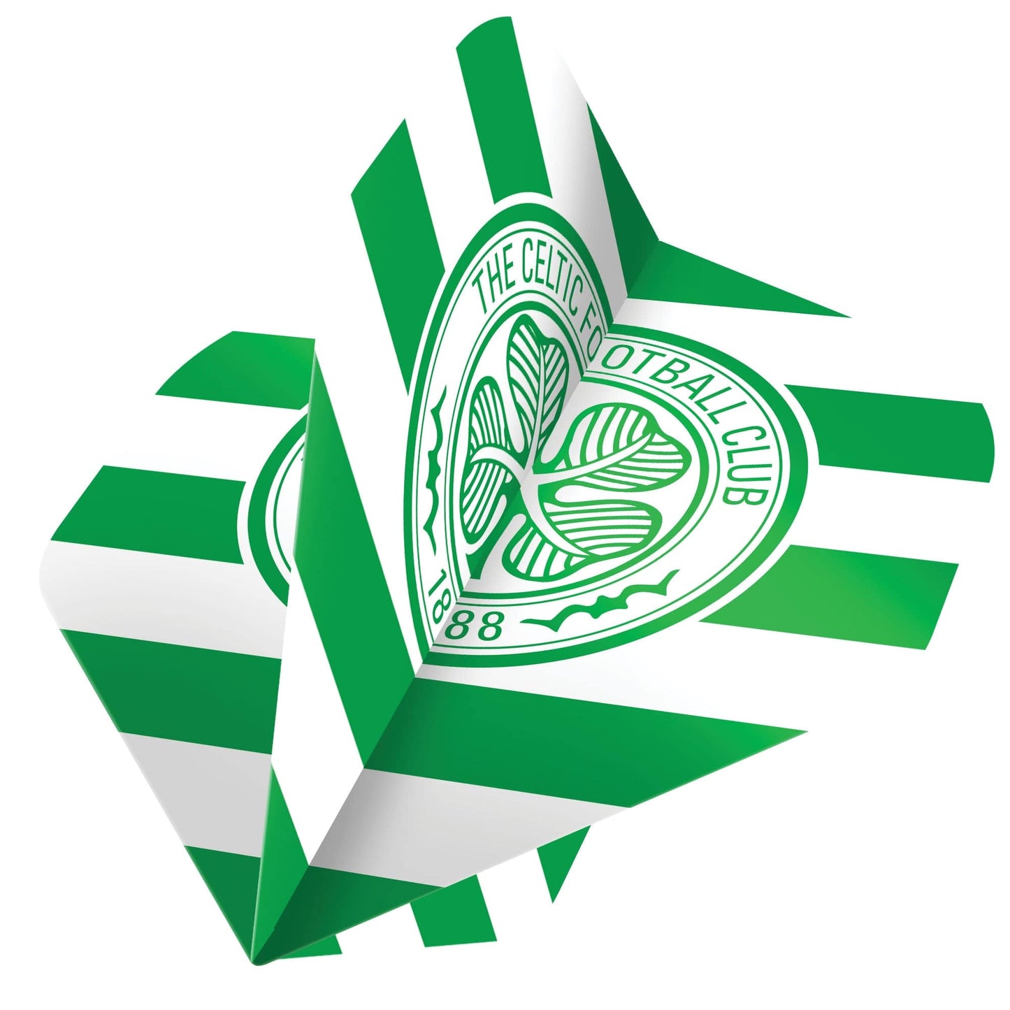 Celtic FC Dart Flights - 100 Micron - No2 - Std - F1 - Hoop