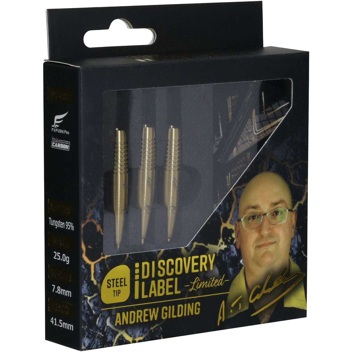 Cosmo Darts - Andrew Gilding - 95% Steel Tip - Limited Edition - Gold 25g