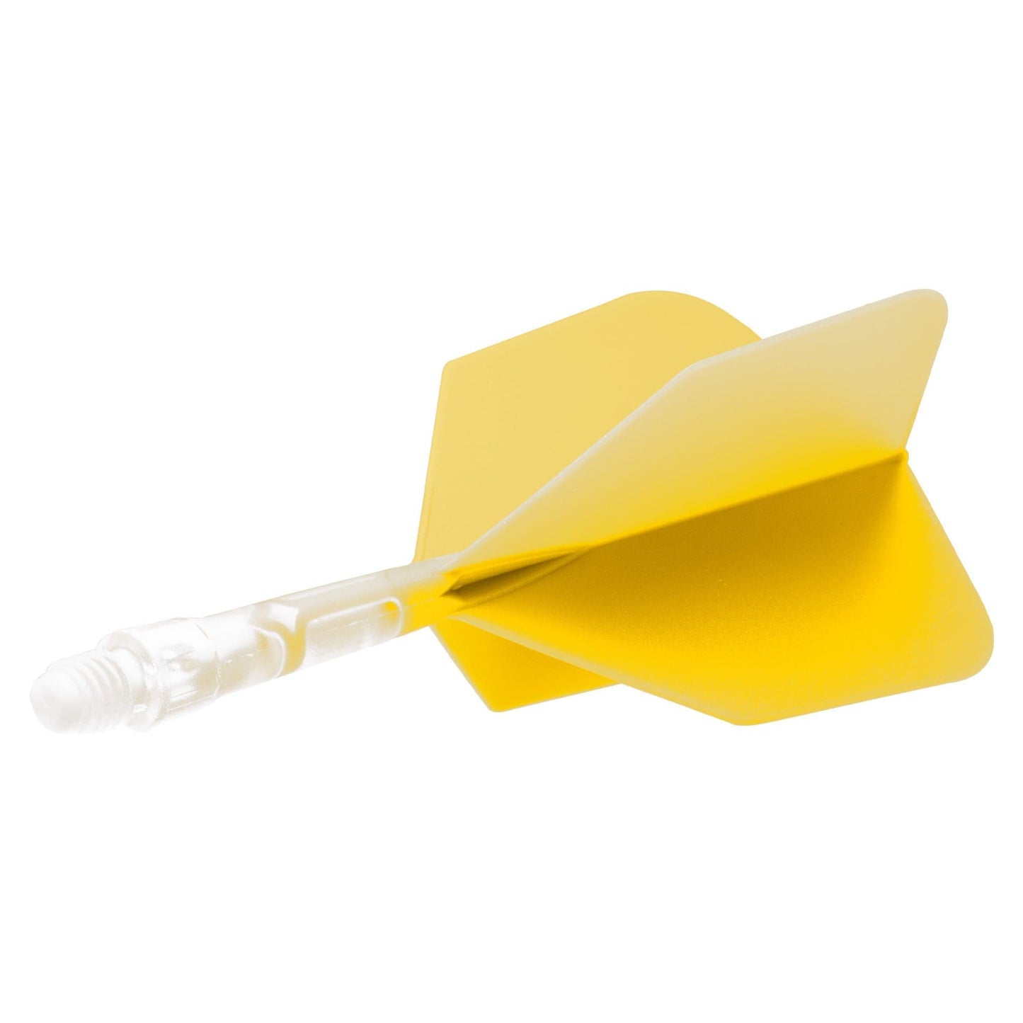 Cuesoul Rost T19 Integrated Dart Shaft and Flights - Big Wing - Clear with Yellow Flight