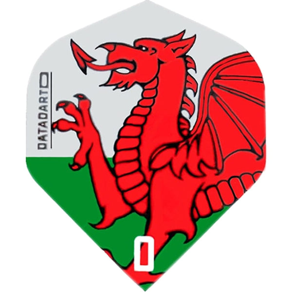 Datadart Dart Flights - CMF Designs - No2 - Std - Wales - Welsh Dragon