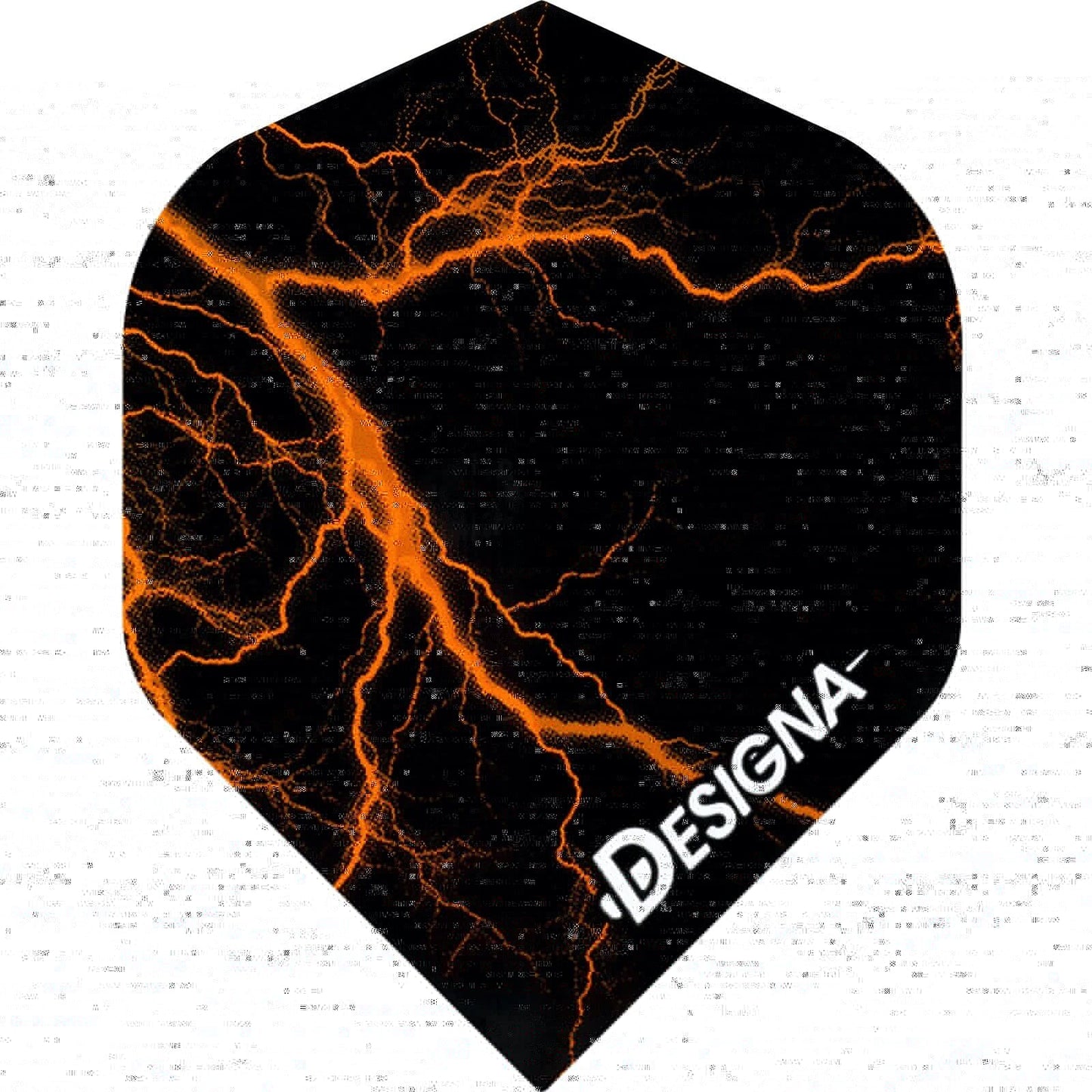 Designa Lightning Strike Dart Flights - Extra Strong - Std Orange