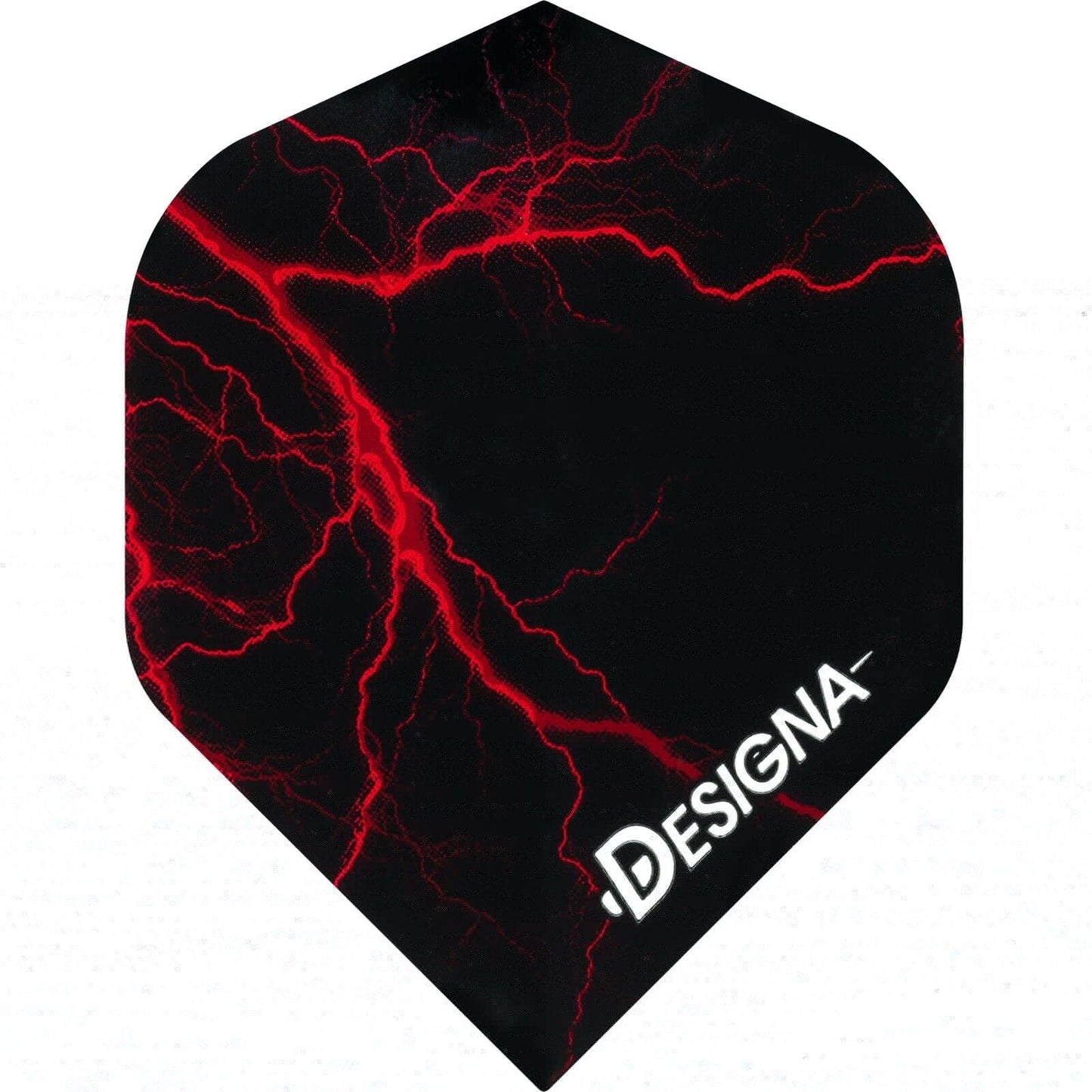 Designa Lightning Strike Dart Flights - Extra Strong - Std Red