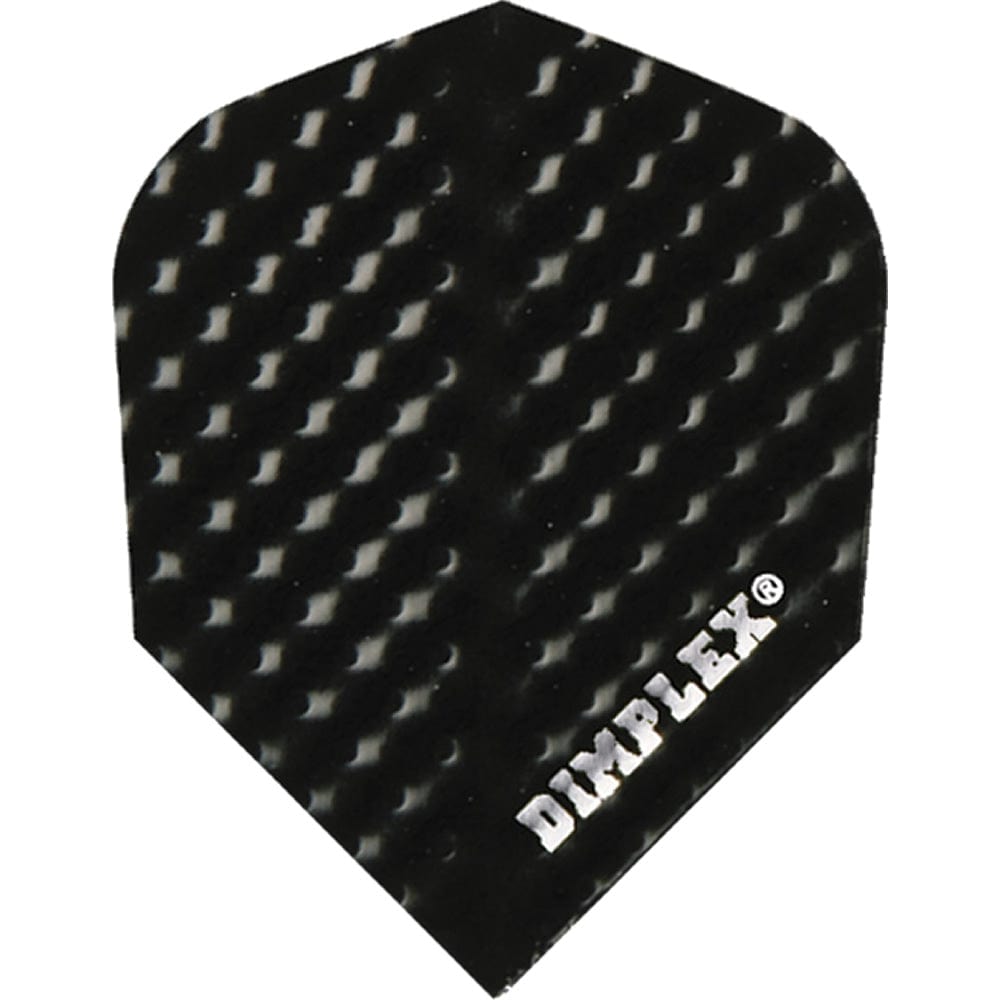 Harrows Dimplex Dart Flights - Standard Shape - Plain Colours Plain Black