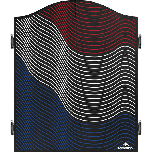 Mission Dartboard Cabinet - Nederland Design - Black - Wavy