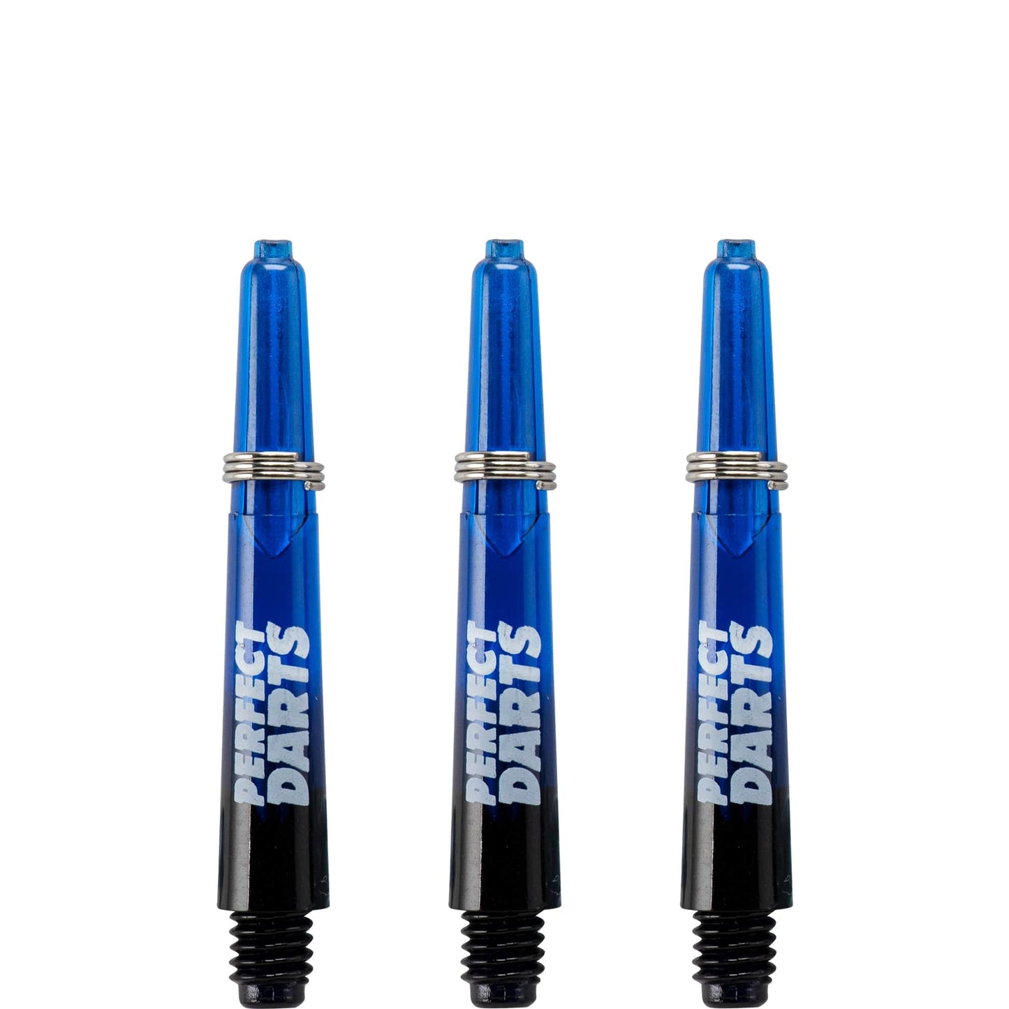 *Perfect Darts - Two Tone Shafts - Polycarbonate - Black & Blue - 3 Sets Pack Short