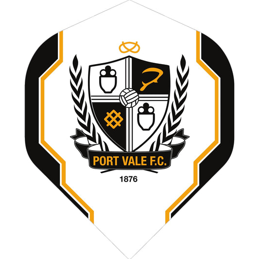 Port Vale FC - Official Licensed - The Valiants - Dart Flights - F1 - Logo with Trim
