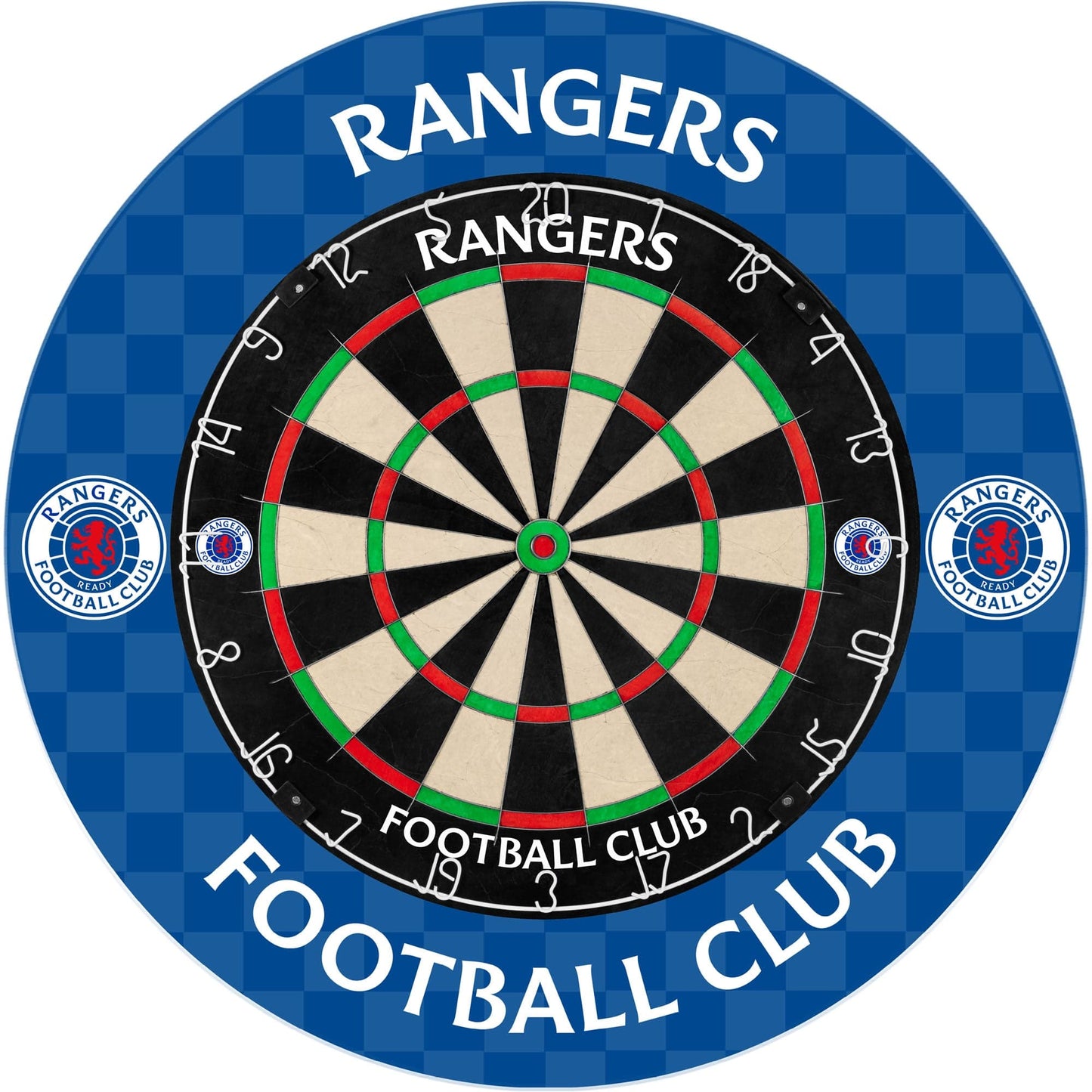 Rangers FC Dartboard Surround - Official Licensed - RFC - S1 - Check