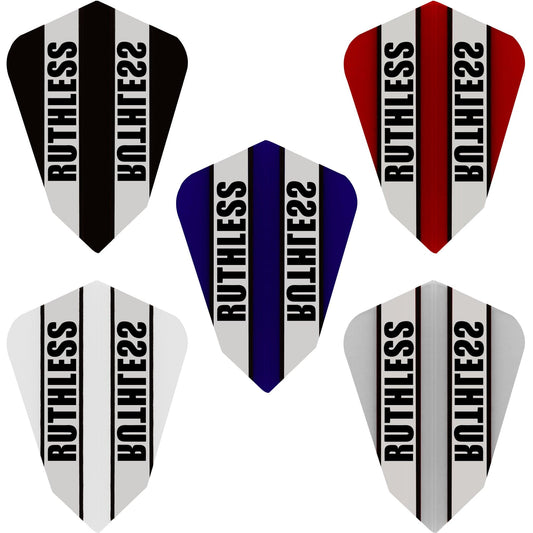 Ruthless - Clear Panel - Dart Flights - 100 Micron - Fantail