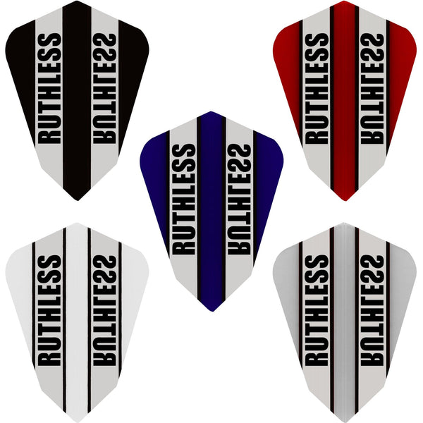 *Ruthless - Clear Panel - Dart Flights - 100 Micron - Fantail