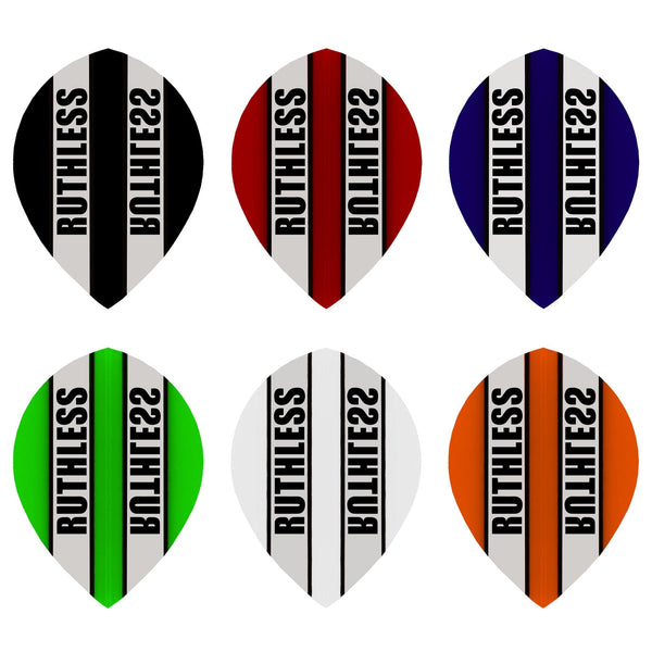 *Ruthless - Clear Panel - Dart Flights - 100 Micron - Pear