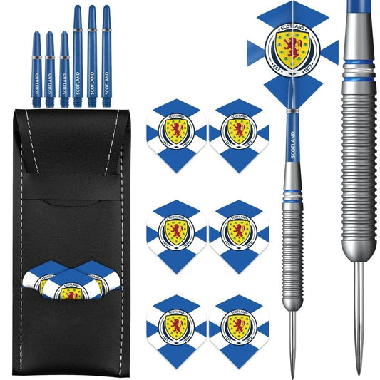 Scotland Football Darts - Steel Tip Brass - Official Licensed - Logo - 22g 22g