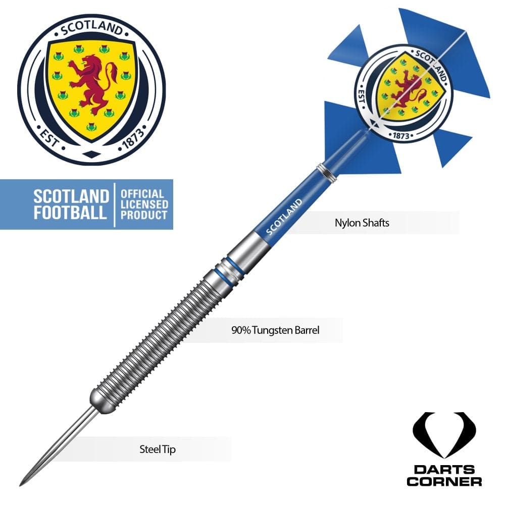 Scotland Football Darts - Steel Tip Tungsten - Official Licensed - Logo - 24g