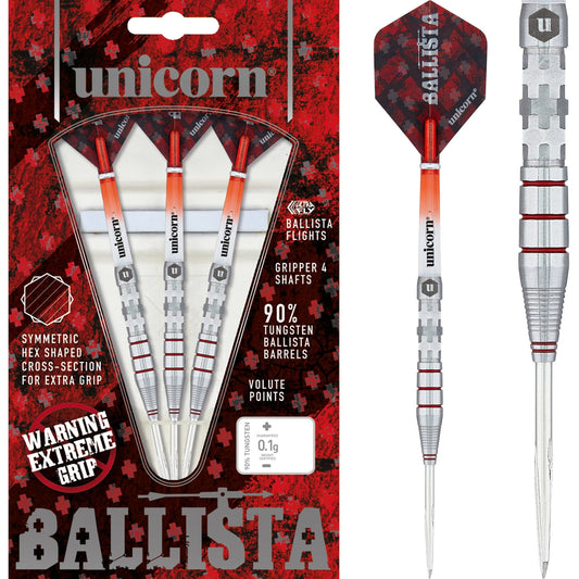 Unicorn Ballista Darts - Style 3 - Steel Tip - Extreme Hex Grip 21g