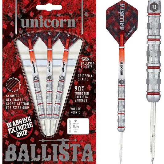 Unicorn Ballista Darts - Style 4 - Steel Tip - Extreme Hex Grip 22g