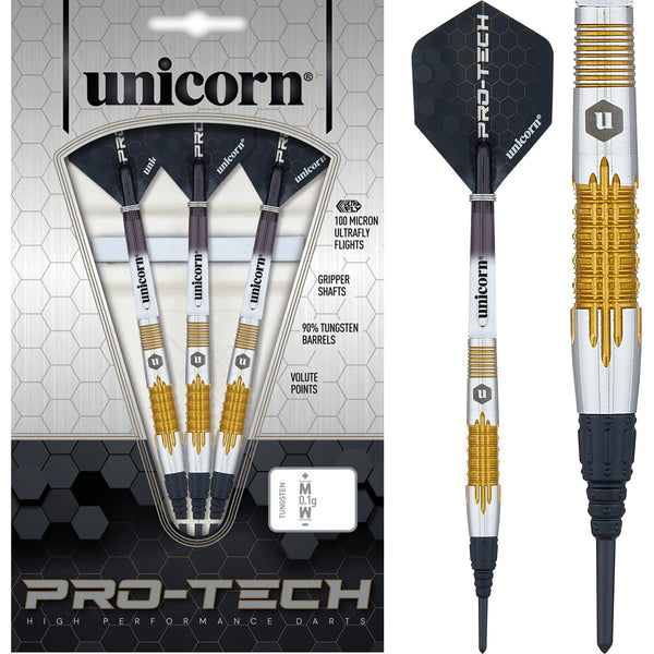 *Unicorn Protech Darts - Style 1 - Soft Tip - Gold Ring
