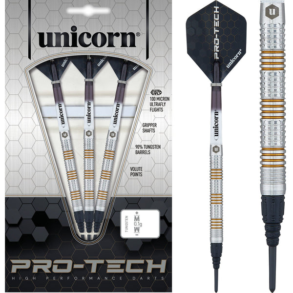 *Unicorn Protech Darts - Style 3 - Soft Tip - Gold Ring
