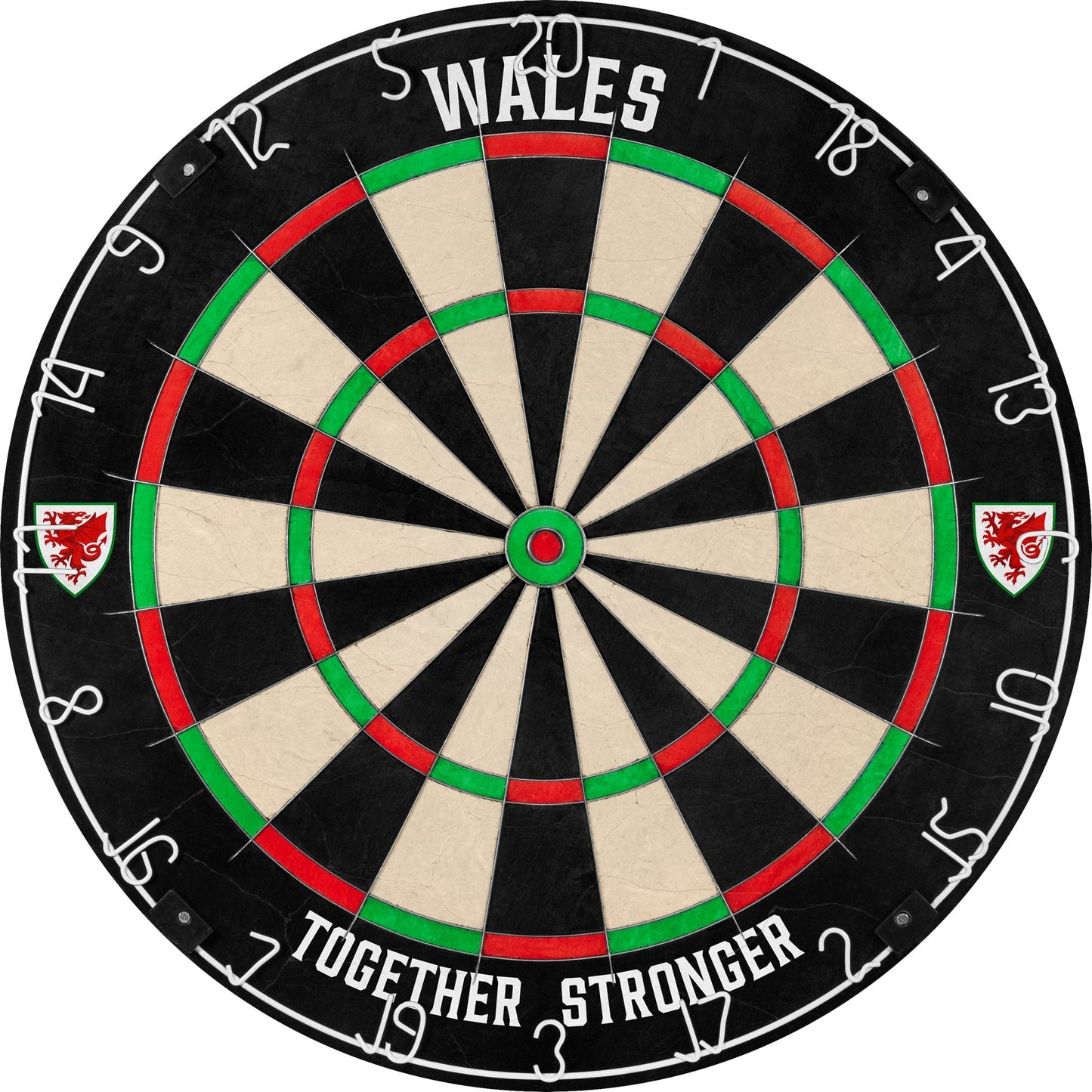 Wales FA - Dartboard - Professional Level - Official Licensed - Crest Logo - Wales
