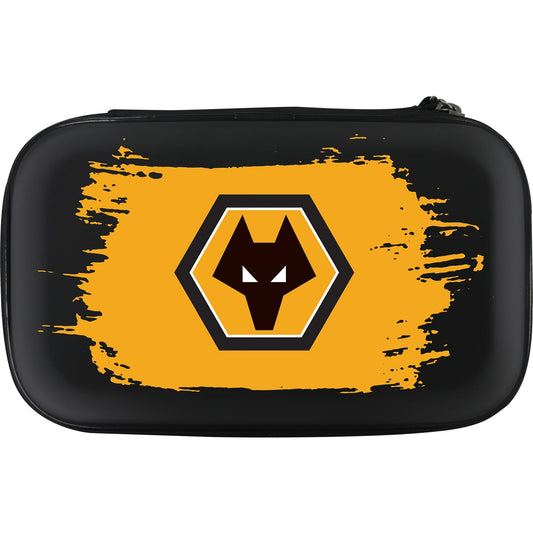 Wolverhampton Wanderers FC Large Darts Case - Black - Wolves - W2 - Brush Stroke